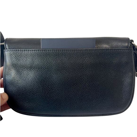 Longchamp Le Foulonné Vintage Y2K Black Leather Convertible Crossbody Bag - Picture 8 of 11